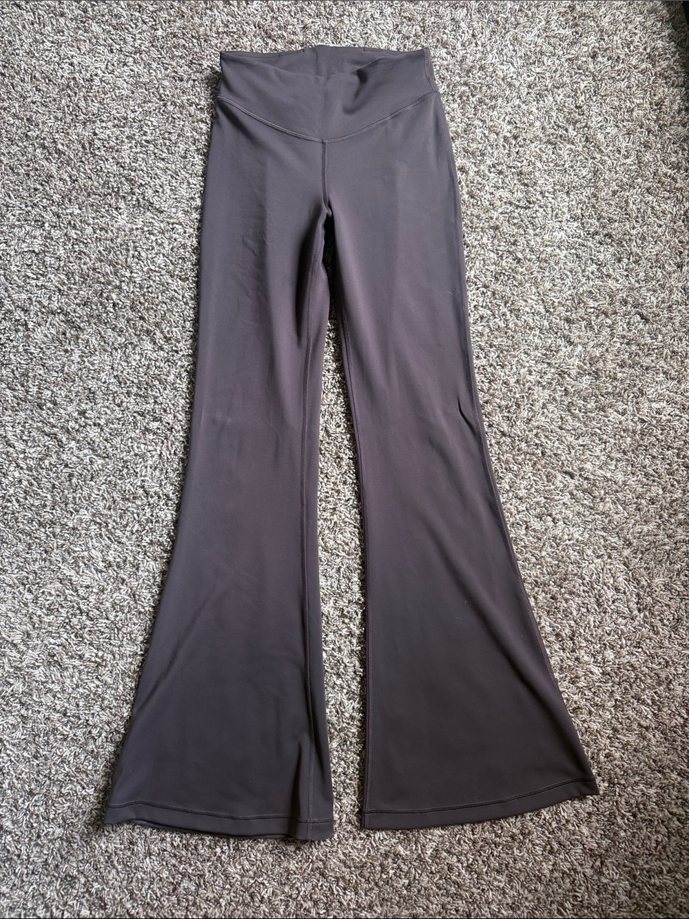 Lululemon High waisted flair dark brown leggings